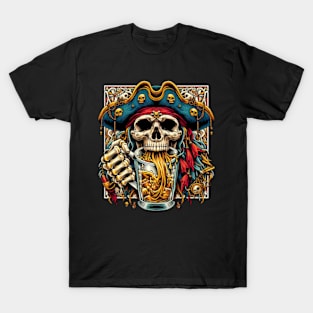 Rum Skull Pirate T-Shirt